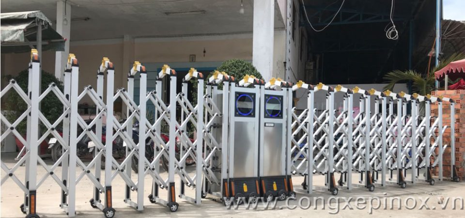 Công ty may Vĩnh Phú đã tin dùng cửa cổng xếp hợp kim nhôm THP