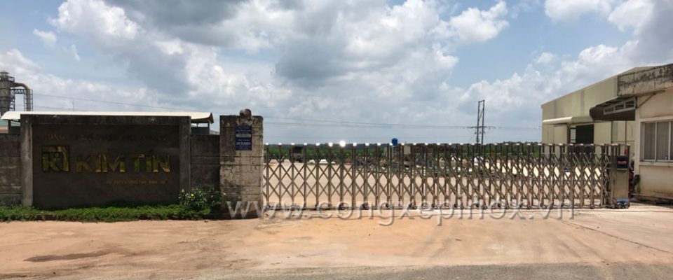 Công trình cổng xếp inox huyện Bình Phước