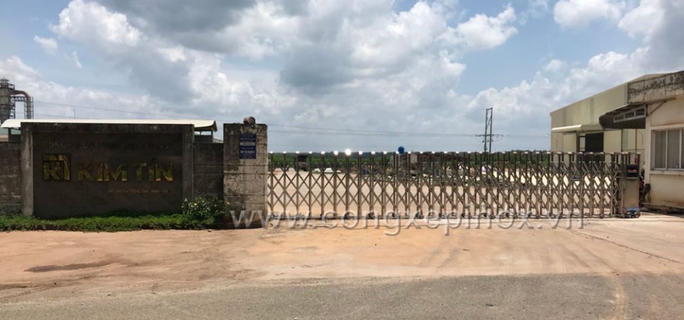 Công trình cổng xếp inox huyện Bình Phước