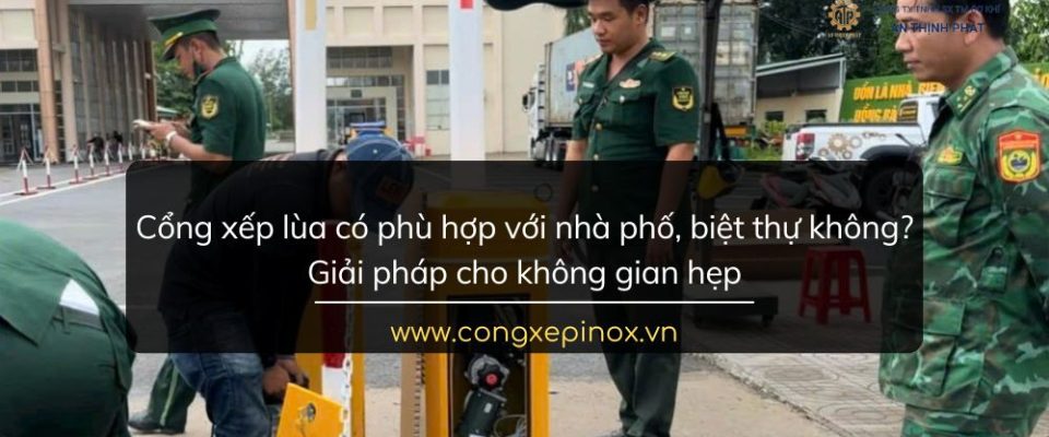 Cổng xếp lùa có phù hợp với nhà phố, biệt thự không? Giải pháp cho không gian hẹp